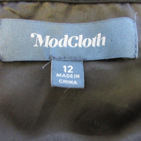 ModCloth Halter Maxi Dress 12 Black Red Floral Paisley Party Cocktail Boho 350 - Picture 2 of 10